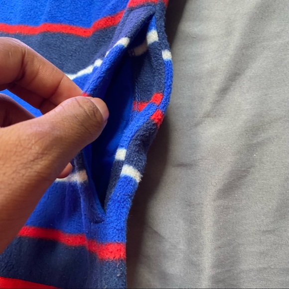 Crazy 8 multi striped colored boys plush jacket - Picture 4 of 5